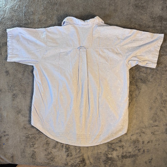 Vintage 90s Honors Plus Size 20W Embroidered 100% Cotton Button-Down Light Blue - Picture 6 of 6